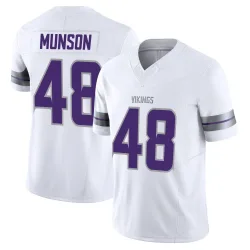 Men's Calvin Munson Minnesota Vikings No.48 Limited Alternate Vapor F.U.S.E. Jersey - White