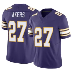 Men's Cam Akers Minnesota Vikings No.27 Limited Classic Vapor F.U.S.E. Jersey - Purple