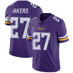 Men's Cam Akers Minnesota Vikings No.27 Limited Team Color Vapor Untouchable Jersey - Purple