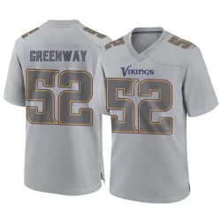 Men's Chad Greenway Minnesota Vikings No.52 Game Atmosphere Fashion Jersey - Gray