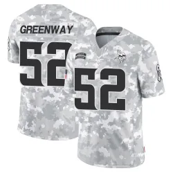 Men's Chad Greenway Minnesota Vikings No.52 Limited 2024 Salute to Service Jersey - Arctic Camo