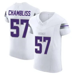 Men's Chaz Chambliss Minnesota Vikings No.57 Elite Alternate Vapor F.U.S.E. Jersey - White