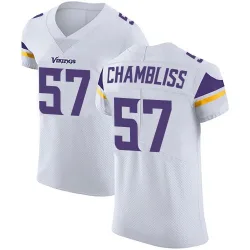 Men's Chaz Chambliss Minnesota Vikings No.57 Elite Vapor Untouchable Jersey - White