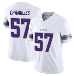 Men's Chaz Chambliss Minnesota Vikings No.57 Limited Alternate Vapor F.U.S.E. Jersey - White