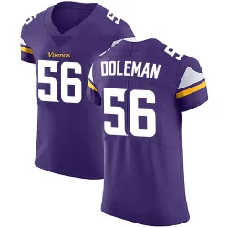 Men's Chris Doleman Minnesota Vikings No.56 Elite Team Color Vapor Untouchable Jersey - Purple