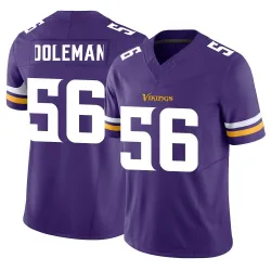 Men's Chris Doleman Minnesota Vikings No.56 Limited Vapor F.U.S.E. Jersey - Purple