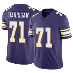 Men's Christian Darrisaw Minnesota Vikings No.71 Limited Classic Vapor F.U.S.E. Jersey - Purple