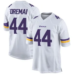 Men's Chuck Foreman Minnesota Vikings No.44 Game Jersey - White
