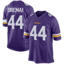 Men's Chuck Foreman Minnesota Vikings No.44 Game Team Color Jersey - Purple
