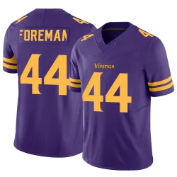 Men's Chuck Foreman Minnesota Vikings No.44 Limited Alternate Vapor F.U.S.E. Jersey - Purple