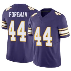 Men's Chuck Foreman Minnesota Vikings No.44 Limited Classic Vapor F.U.S.E. Jersey - Purple