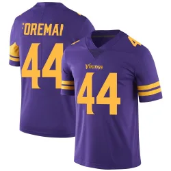 Men's Chuck Foreman Minnesota Vikings No.44 Limited Color Rush Jersey - Purple