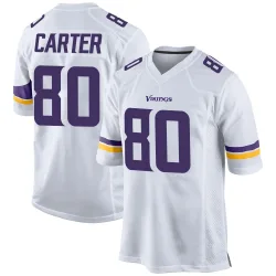 Men's Cris Carter Minnesota Vikings No.80 Game Jersey - White