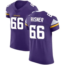 Men's Dalton Risner Minnesota Vikings No.66 Elite Team Color Vapor Untouchable Jersey - Purple