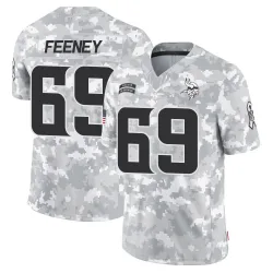 Men's Dan Feeney Minnesota Vikings No.69 Limited 2024 Salute to Service Jersey - Arctic Camo