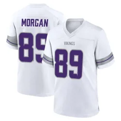 Men's David Morgan Minnesota Vikings No.89 Game Alternate Jersey - White