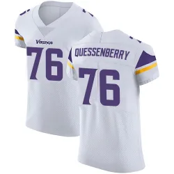Men's David Quessenberry Minnesota Vikings No.76 Elite Vapor Untouchable Jersey - White