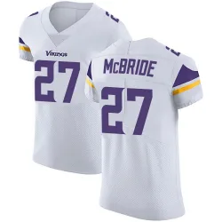 Men's DeWayne McBride Minnesota Vikings No.27 Elite Vapor Untouchable Jersey - White
