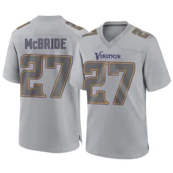 Men's DeWayne McBride Minnesota Vikings No.27 Game Atmosphere Fashion Jersey - Gray