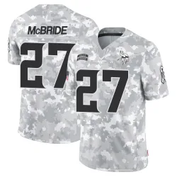 Men's DeWayne McBride Minnesota Vikings No.27 Limited 2024 Salute to Service Jersey - Arctic Camo