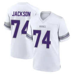 Men's Donovan Jackson Minnesota Vikings No.74 Game Alternate Jersey - White
