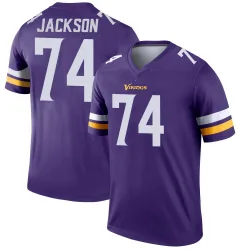 Men's Donovan Jackson Minnesota Vikings No.74 Legend Jersey - Purple