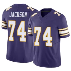 Men's Donovan Jackson Minnesota Vikings No.74 Limited Classic Vapor F.U.S.E. Jersey - Purple