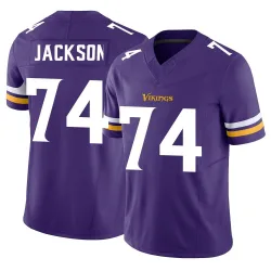 Men's Donovan Jackson Minnesota Vikings No.74 Limited Vapor F.U.S.E. Jersey - Purple