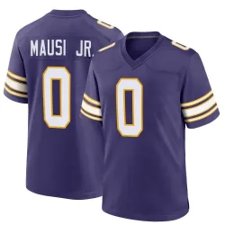 Men's Dorian Mausi Jr. Minnesota Vikings No.0 Game Classic Jersey - Purple
