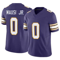 Men's Dorian Mausi Jr. Minnesota Vikings No.0 Limited Classic Vapor F.U.S.E. Jersey - Purple