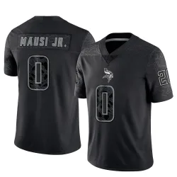 Men's Dorian Mausi Jr. Minnesota Vikings No.0 Limited Reflective Jersey - Black