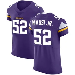 Men's Dorian Mausi Jr. Minnesota Vikings No.52 Elite Team Color Vapor Untouchable Jersey - Purple