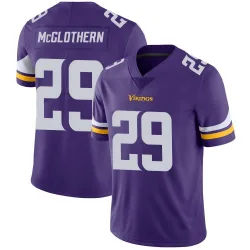 Men's Dwight McGlothern Minnesota Vikings No.29 Limited Team Color Vapor Untouchable Jersey - Purple