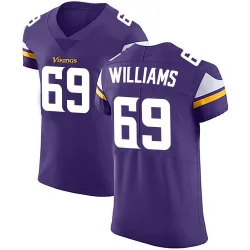 Men's Elijah Williams Minnesota Vikings No.69 Elite Team Color Vapor Untouchable Jersey - Purple
