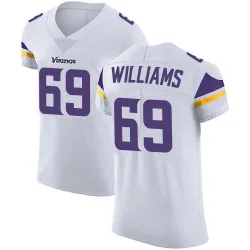 Men's Elijah Williams Minnesota Vikings No.69 Elite Vapor Untouchable Jersey - White