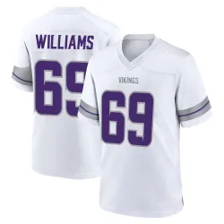 Men's Elijah Williams Minnesota Vikings No.69 Game Alternate Jersey - White