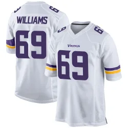 Men's Elijah Williams Minnesota Vikings No.69 Game Jersey - White