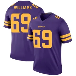 Men's Elijah Williams Minnesota Vikings No.69 Legend Color Rush Jersey - Purple