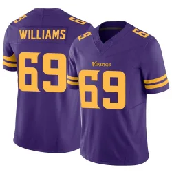 Men's Elijah Williams Minnesota Vikings No.69 Limited Alternate Vapor F.U.S.E. Jersey - Purple