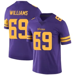 Men's Elijah Williams Minnesota Vikings No.69 Limited Color Rush Jersey - Purple