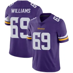 Men's Elijah Williams Minnesota Vikings No.69 Limited Team Color Vapor Untouchable Jersey - Purple