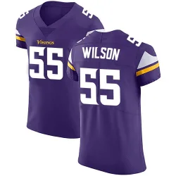 Men's Eric Wilson Minnesota Vikings No.55 Elite Team Color Vapor Untouchable Jersey - Purple