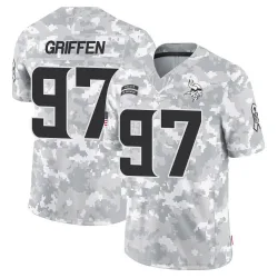 Men's Everson Griffen Minnesota Vikings No.97 Limited 2024 Salute to Service Jersey - Arctic Camo