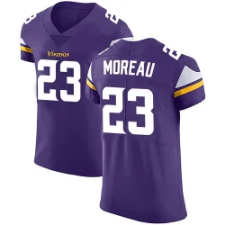 Men's Fabian Moreau Minnesota Vikings No.23 Elite Team Color Vapor Untouchable Jersey - Purple