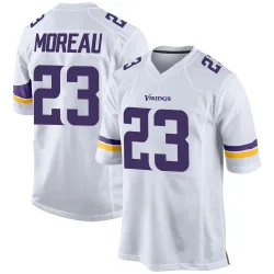 Men's Fabian Moreau Minnesota Vikings No.23 Game Jersey - White