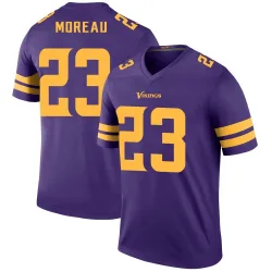 Men's Fabian Moreau Minnesota Vikings No.23 Legend Color Rush Jersey - Purple