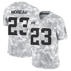 Men's Fabian Moreau Minnesota Vikings No.23 Limited 2024 Salute to Service Jersey - Arctic Camo