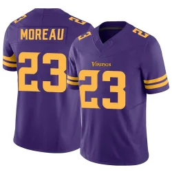Men's Fabian Moreau Minnesota Vikings No.23 Limited Alternate Vapor F.U.S.E. Jersey - Purple