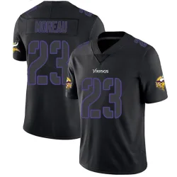 Men's Fabian Moreau Minnesota Vikings No.23 Limited Jersey - Black Impact