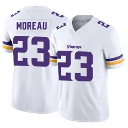 Men's Fabian Moreau Minnesota Vikings No.23 Limited Vapor F.U.S.E. Jersey - White